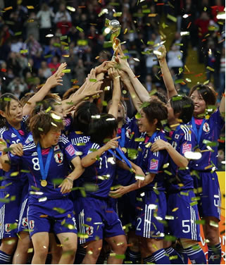 出典：2011年サッカー女子ワールドカップ・なでしこジャパン優勝　日本サッカー協会HP
