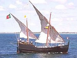 カラベル船：大航海時代に活躍した帆船、初期は100トン～200トン程度
