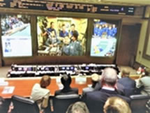 2012年星出宇宙飛行士のISS到着時の様子＠モスクワ運用管制センター