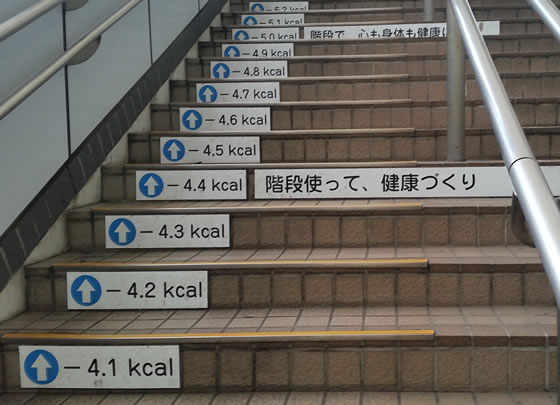 JR田町駅芝浦口側にある階段