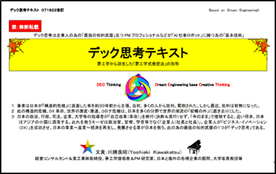 デック思考（夢工学式発想法）