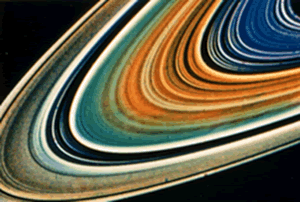 土星の環（出典：NASA写真）