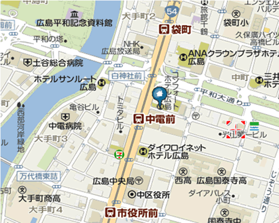 コンフォートホテル広島地図