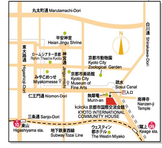 京都市国際交流会館地図